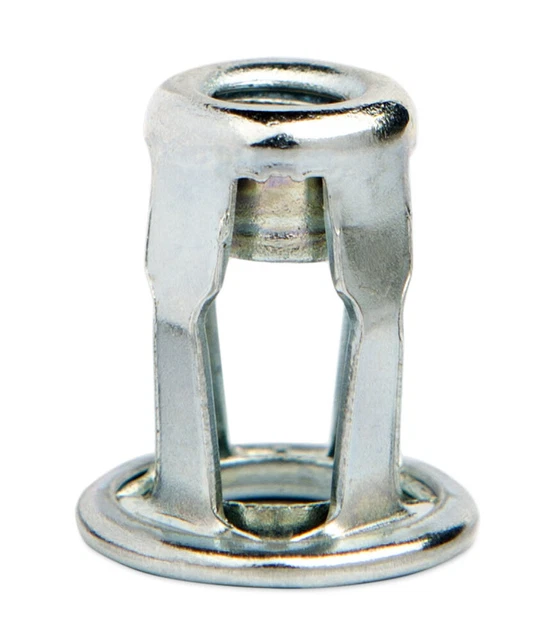 M8 250 pezzi gabbia dadi rivetti ciechi testa rotonda piatta acciaio