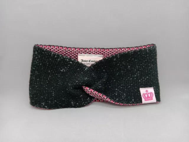 JUICY COUTURE WINTER Knit Headband Pink White Black Silver One Size $10 ...