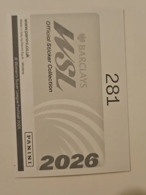 PANINI WSL 2026 Sticker LONDON CITY LIONESSES Badge #281 £1.17 ...