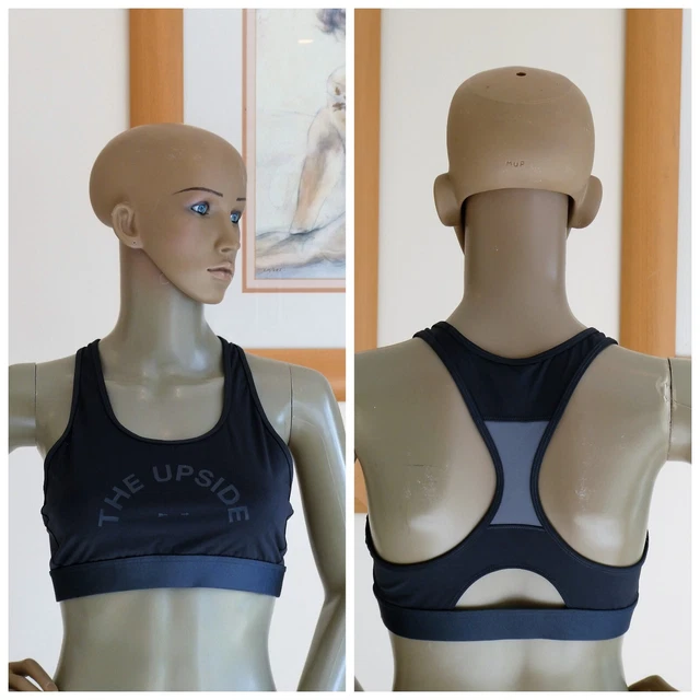 *THE UPSIDE* Damen TECH SPORT BH TOP Racerback anthrazit M EC UVP £ 80