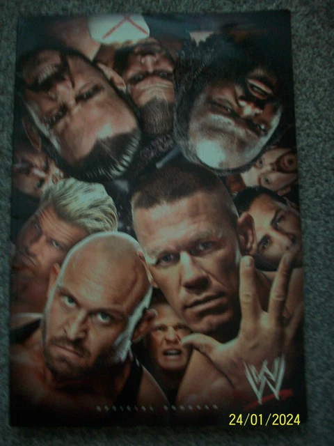 Lot De 4 Programmes Officiels WWE Tour Book – 2011, 2013, 2014 – John Cena – Multicolore