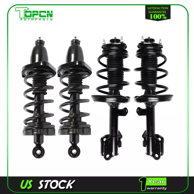 For 2006-14 Honda Ridgeline Complete Struts Coil Springs w/ mount Shock Set x 4