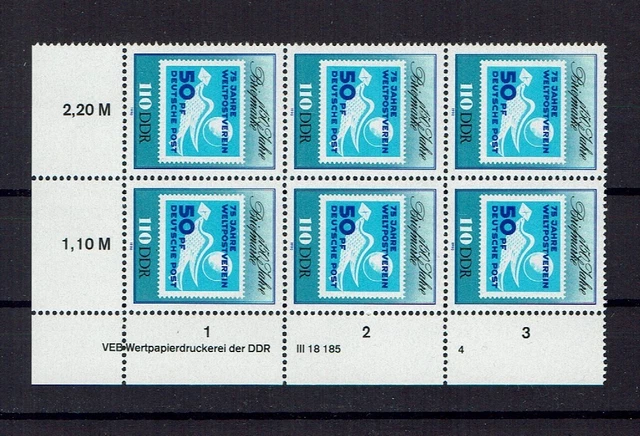 DDR  Druckvermerk DV Mi. 3333, postfrisch