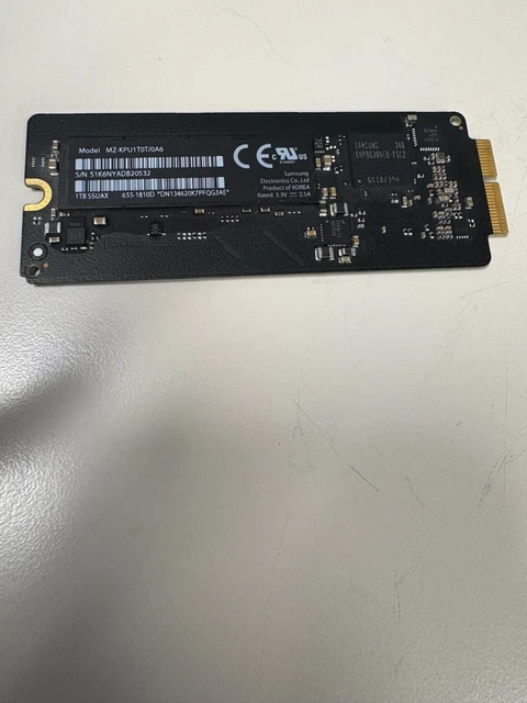 APPLE/SAMSUNG MZ-KPU1T0T/0A6 1TB SSUAX PCIe SSD 655-1810