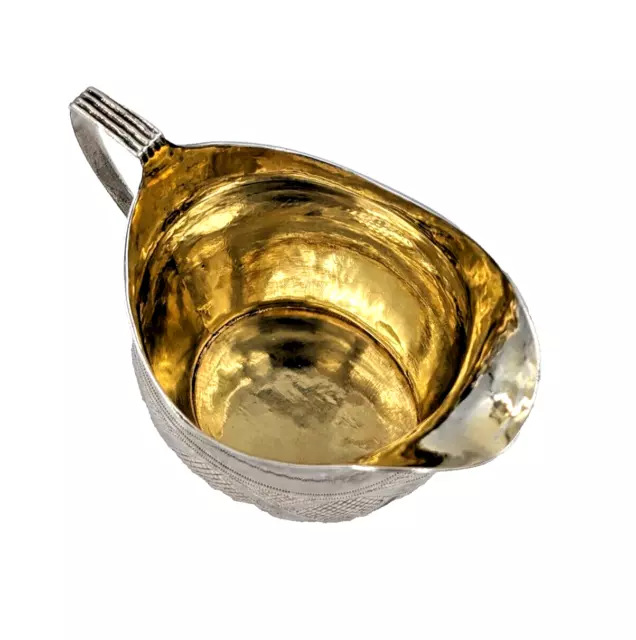 Brocca georgiana crema latte argento massiccio con interno lavaggio oro (BANT) 3