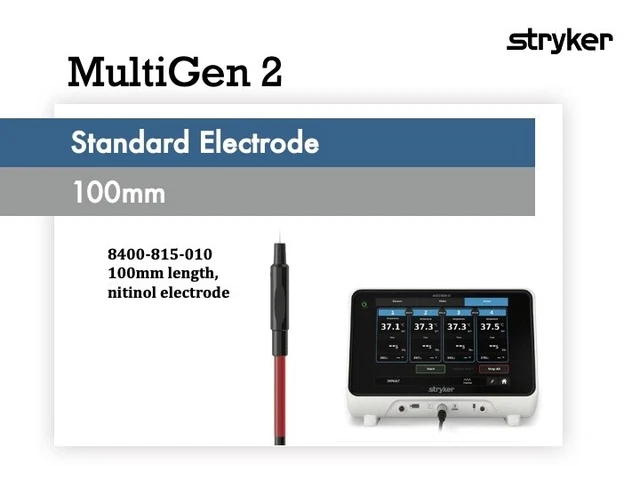 Stryker MultiGen 2 (MG2) 100mm/10cm Radiofrequency Probe 8400-815-010
