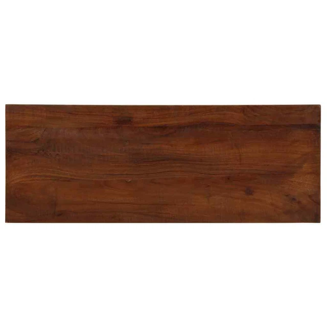 VidaXL Piano Tavolo 90x20x2.5cm In Legno Massello Recuperato - Superficie Tavolo Rettangolare Rustica - Foto 7