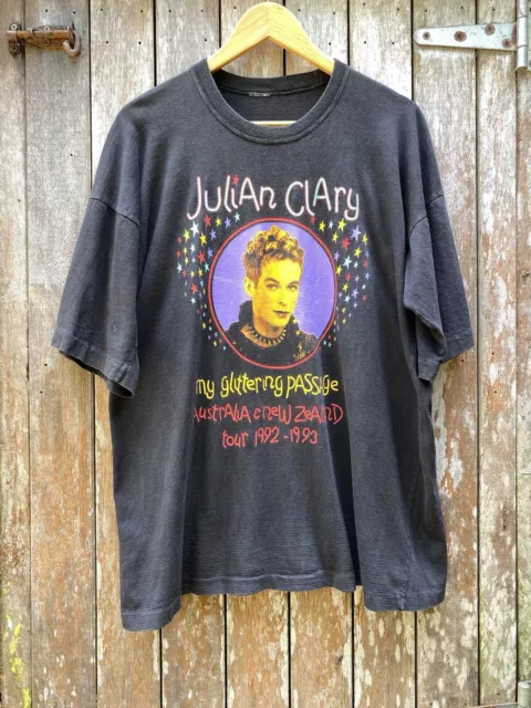 Vintage Julian Clary T Shirt Large 90s Tour Comedy LGBTQ Band T Shirt Black