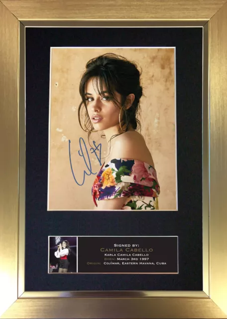 CAMILA CABELLO Signed Mounted Reproduction Autograph Photo Prints A4 698 3