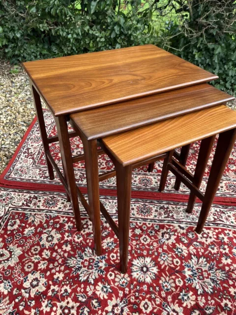 Mid Century Nest Of Three Tables