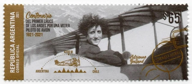 2021 ARGENTINE - 100. Anniversaire de la première traversée des Andes