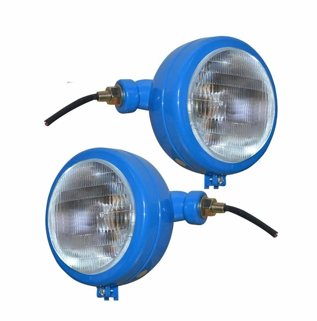 Blue Headlights 12V For Ford Tractor 2000 2600 3000 3600 3610 4000 5000 7000