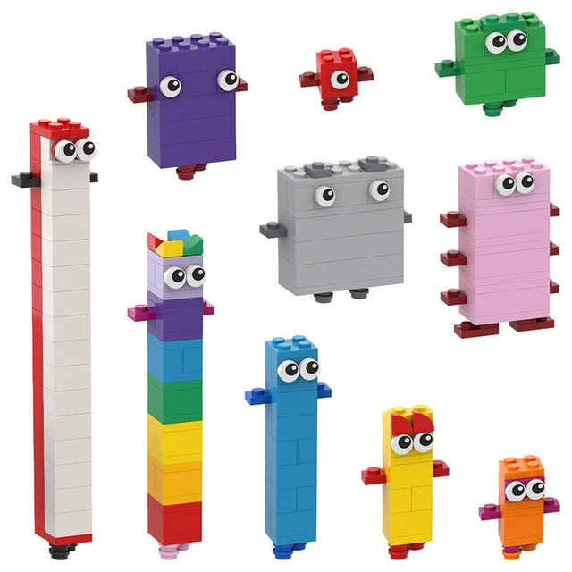 MOC NUMBERBLOCKS 1-10 Building Blocks Toys Educational Number Blocks ...
