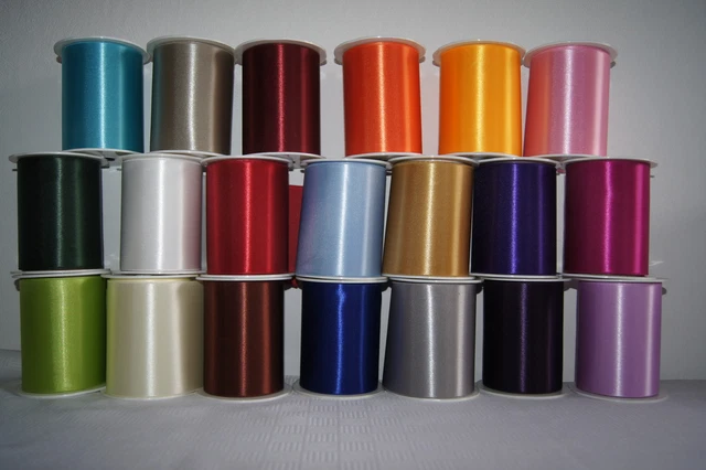Satin Tischläufer Satinband 100mm Tischdeko Hochzeit Taufe Kommunion 10cm x 25m