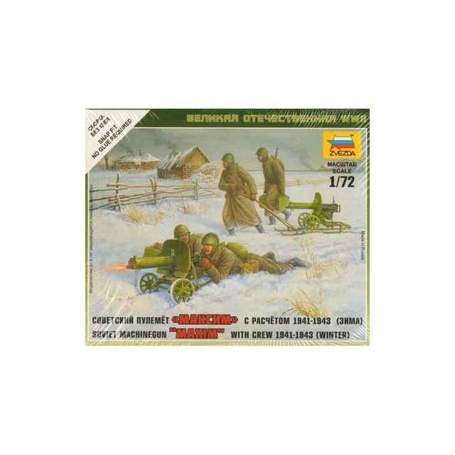 Zvezda 1/72 - Figura Di Cecchino Sovietico Della Seconda Guerra Mondiale - Kit Modellismo Storico, Età 14+