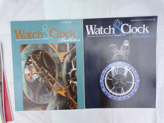 NAWCC 2013  CLOCK & WATCH BULLETINS 6 Vol Seth Thomas Bulova Gruen Ball Cuckoos 2