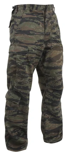 Rothco Vintage Camo Paratrooper Fatigue Pants - Tiger Stripe