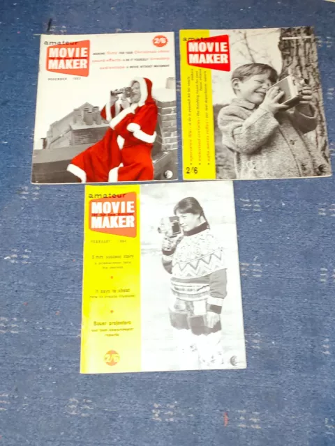 Amateur Movie Maker Magazines job lot  - Rare issues from 1963 & 1964 VG cond.