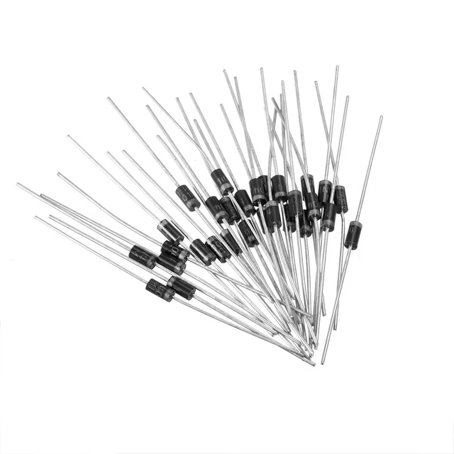 1N4004 Diodo raddrizzatore Schottky 1A 400V elettronico assiale silicio 30pz