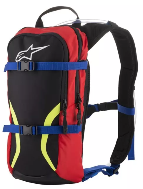 Alpinestars Iguana Hydration Motobike Backpack Black / Blue / Red / Fluo Yellow