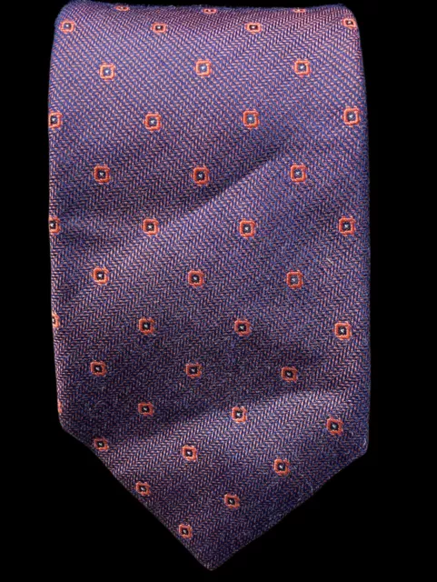 Murano SILK Tie Necktie Black Pink|Purple Geometric Iridescent NWT