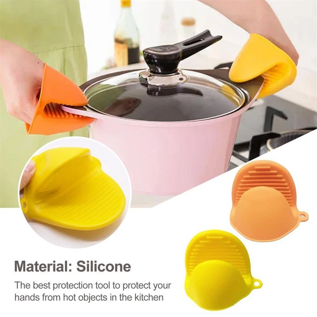 Portapentola in silicone mini forcellino forno cucina impugnature per dita resistenti al calore 2023-NUOVO