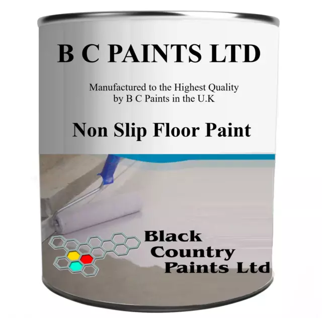 Non Slip Concrete Floor Paint Heavy Duty 3 in 1 Primer Sealer Protects