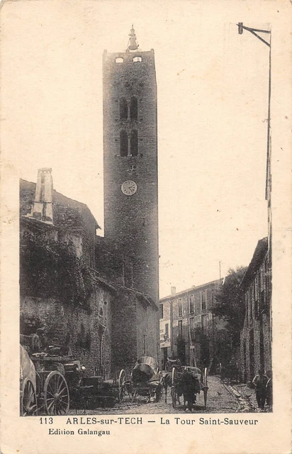 Carte Postale Ancienne – Arles-sur-Tech (66) – La Fontaine Des Buis – Début 1900