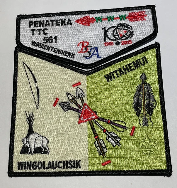 OA Lodge 561 Penateka 2015 Centennial  2 Part  Set Boy Scout TT3