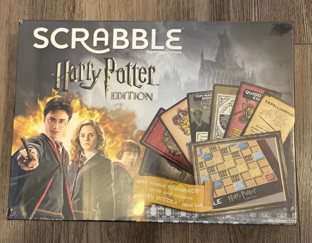 New Sealed - Scrabble Harry Potter Edition Board Game 2016 Mattel Crossword Game