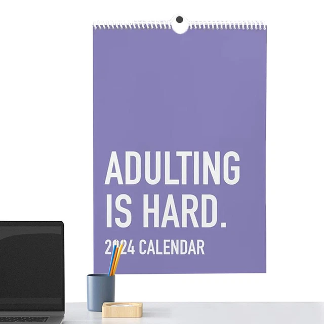 2024 CALENDAR 2024 Monthly Inspirational Wall Calendar Daily Adulting