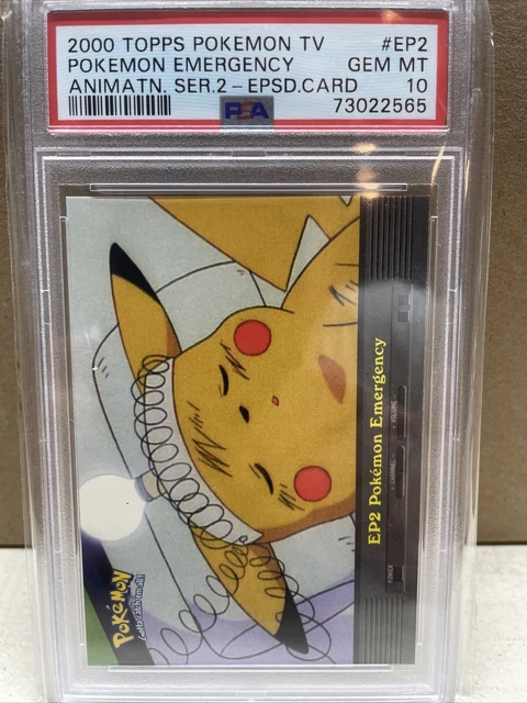 POKEMON EMERGENCY 2000 TOPPS POKEMON TV SERIES 2 EPISODE CARD PSA 10 Gem MINT POKEMON EMERGENCY 2000 TOPPS POKEMON TV SERIES 2 EPISODE CARD PSA 10 Gem MINT