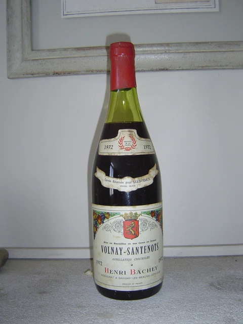 Volnay Santenots 1972 Henri Bachey