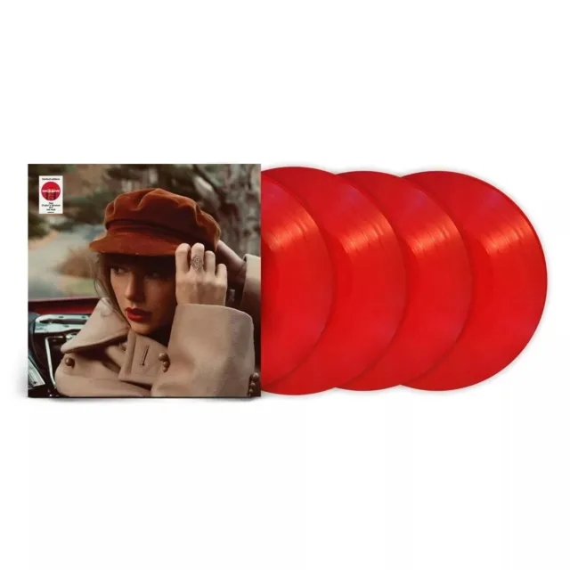 TAYLOR SWIFT RED Taylor’s Version Red Vinyl 4Lp Usa Exclusive Limited ...