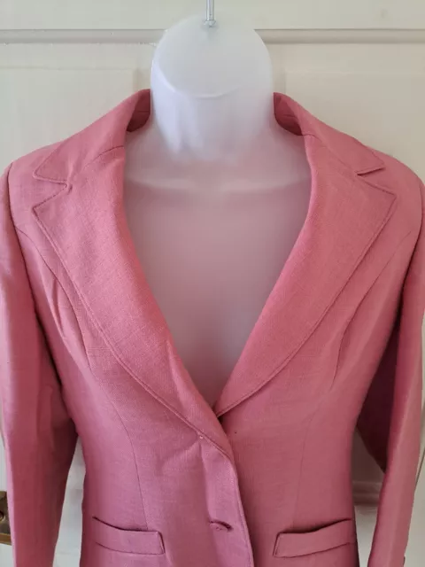Windsmoor Orchid Pink 2 Piece Jacket And Skirt set 80s made in England Size 10