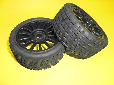 Carson Coppia cerchi ruote gomme per auto rc carson rally brushless buggy 1/8 da 17 mm 