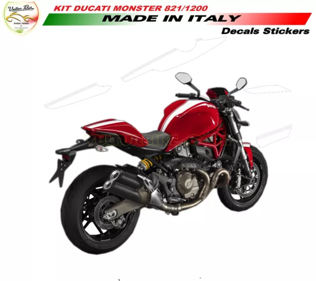 Kit adesivi stripe edition  Moto Ducati Monster 821/1200 "V234"