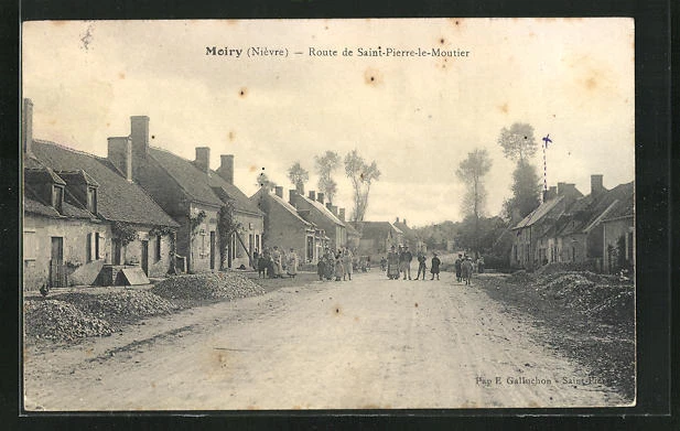 CPA Moiry, Route de Saint-Pierre-le-Moutier 1915