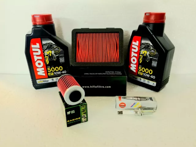 Motul Service Kit Ktm Duke 390 2017-2023 Oil Air Filters Ngk Iridium Spark Plug