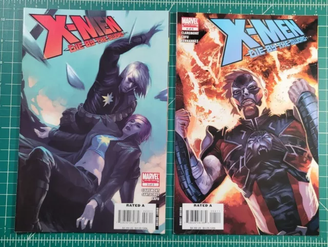 X-Men Die By The Sword #1-5 (2007) Complete Set Marvel Claremont Captain Britain 4