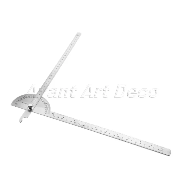 1pc Stainless Steel Protractor Gauge Gage Angle Finder Arm Ruler Measuring Tool