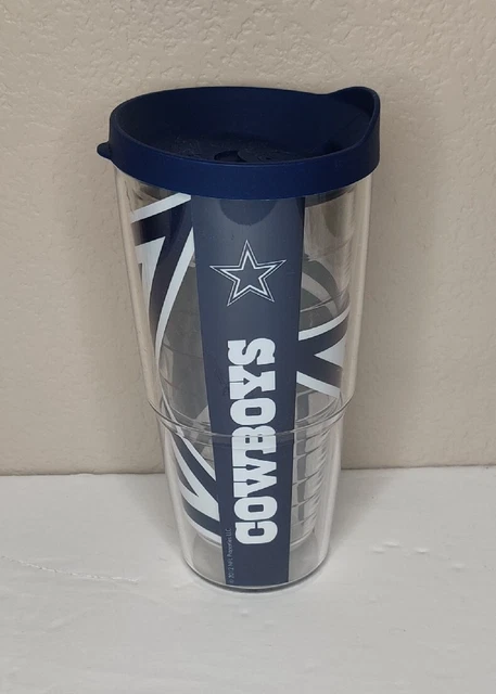 Tervis Tumbler Dallas Cowboys Insulated Plastic Drink Cup Double-Walled 24 fl oz
