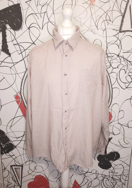 Camicia da uomo rossa Wrangler taglia 2XL manica lunga motivo a righe su tasca