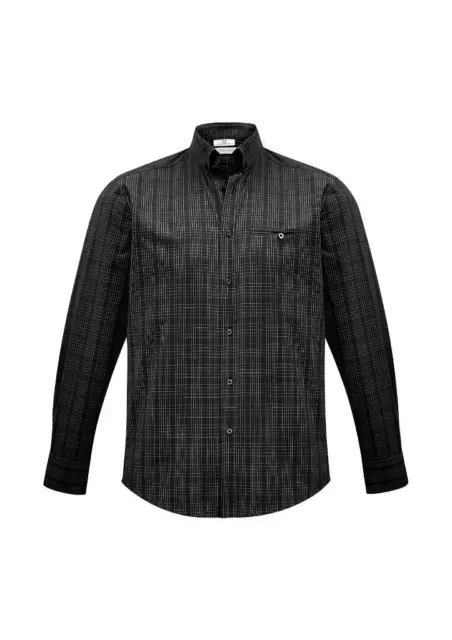 Mens Harper Long Sleeve Shirt Business Classic Check Work Pocket Casual S820ML