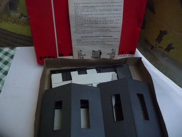 Maquette Jouef 7205 - 2 Bâtiments Entrepôt Ferroviaire HO - Kit Non Assemblé Vintage