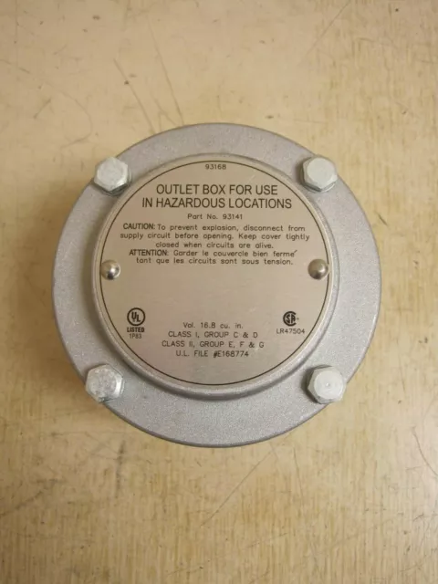 NEW Conduit Outlet Box 1" For Use In Hazardous Locations Cast Aluminum 93141