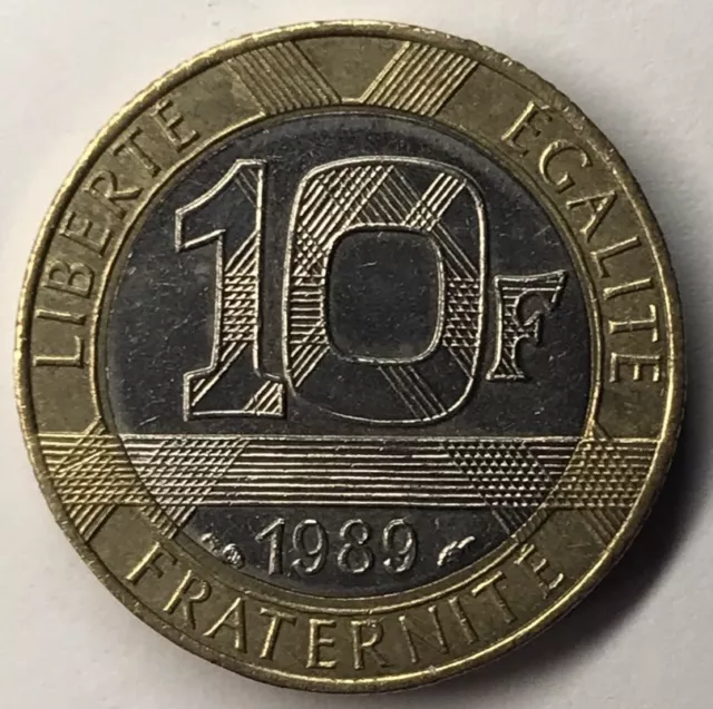 10 Francs Génie De La Bastille 1989 TTB Monnaie Française Achat Unitaire