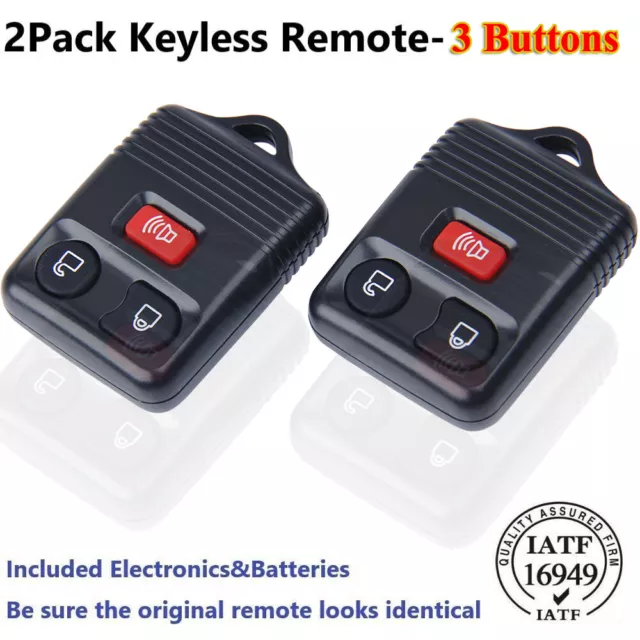 2 New Keyless Entry Remote Key Fob 3 button For Ford Explorer Lincoln CWTWB1U345