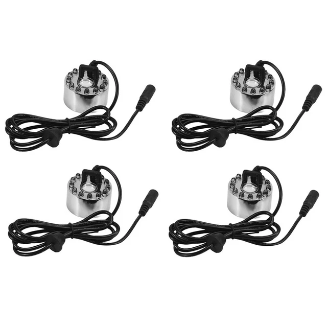 4x produttore nebbia ad ultrasuoni fontana stagno-12 LED X5M5