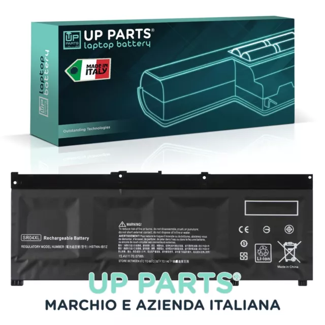 Batteria compatibile HP SR04XL (15,4 4550mAh 70Wh) per  TPN-Q193